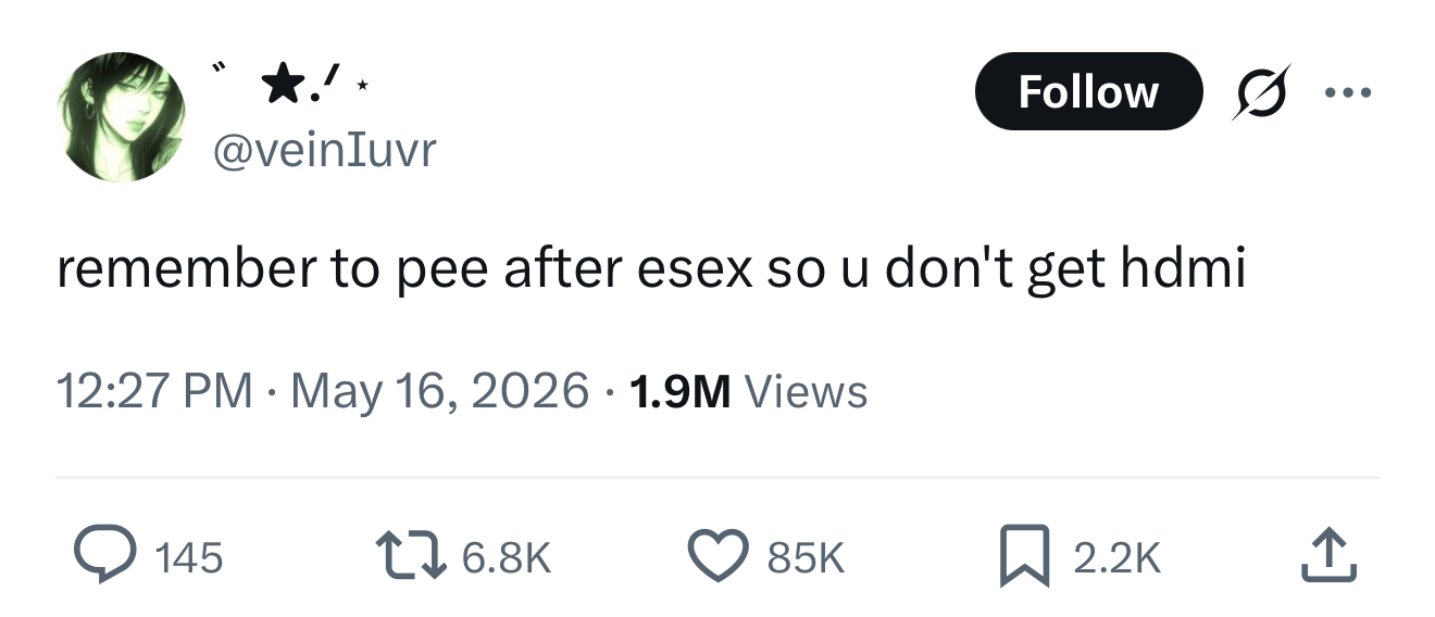 A random saved tweet screenshot